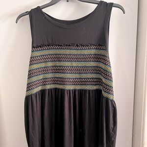 Torrid Black Patterned Knit Tank